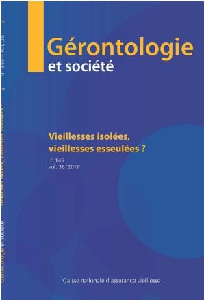 CNAV - gérontologie et société - vieillesses isolées, vieillesses esseulées