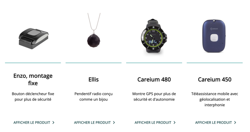 liste solutions alarmes sécurité careium